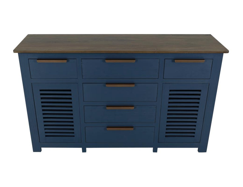 Bonfire Blue Buffet - Barewood