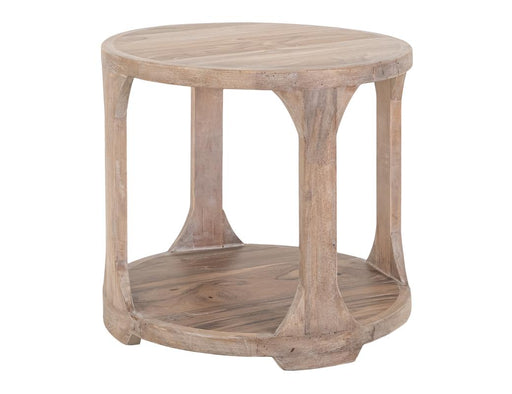 Balam White round end table