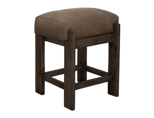 Balam Black Counter Stool, tan fabric