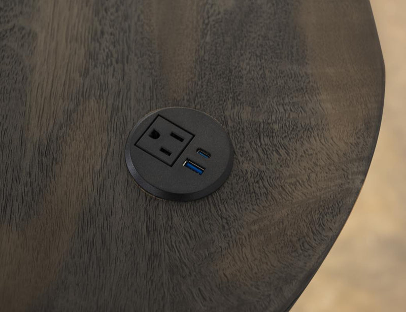 Balam Black Desk in room setting