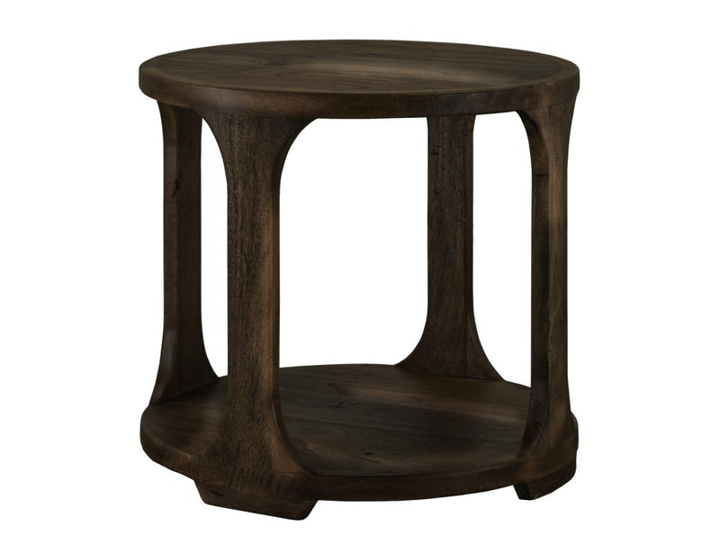 Balam Black round end table