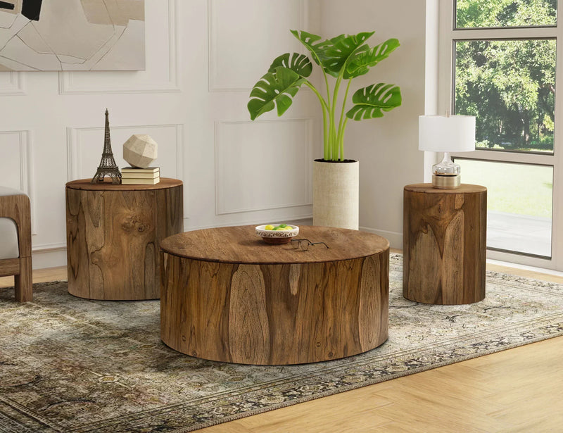 Balam Brown End Table