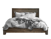 Loft Brown Bed fully made up