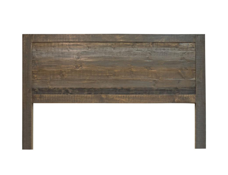 Loft Brown Bed King styled