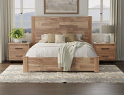 Natural Parota Nightstand - bedside scene
