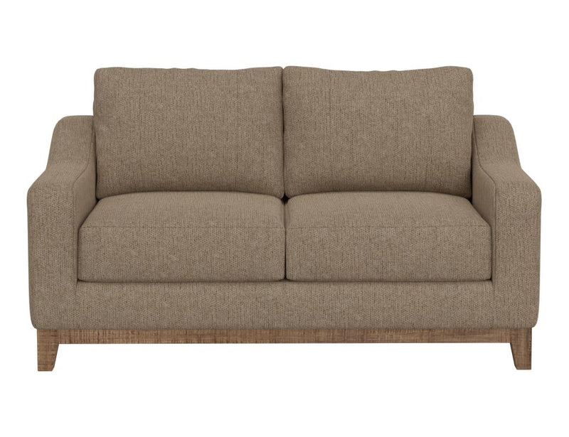 Olivo Loveseat in brown upholstery