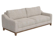 Olivo Sofa in ivory faux leather
