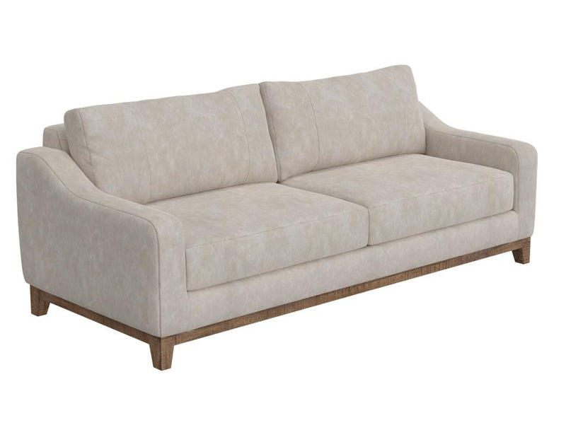 Olivo Sofa in ivory faux leather