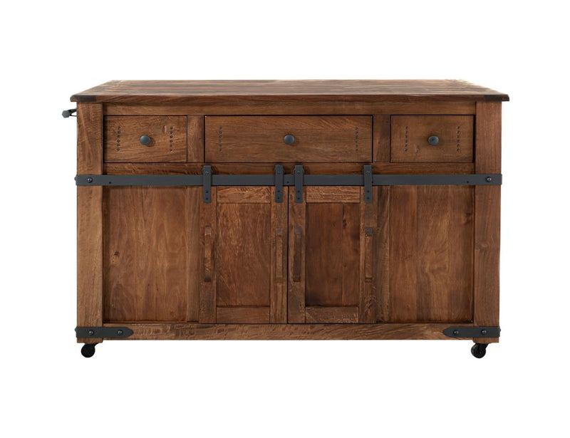 Parota Kitchen Island angle
