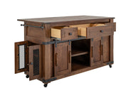 Parota Kitchen Island storage