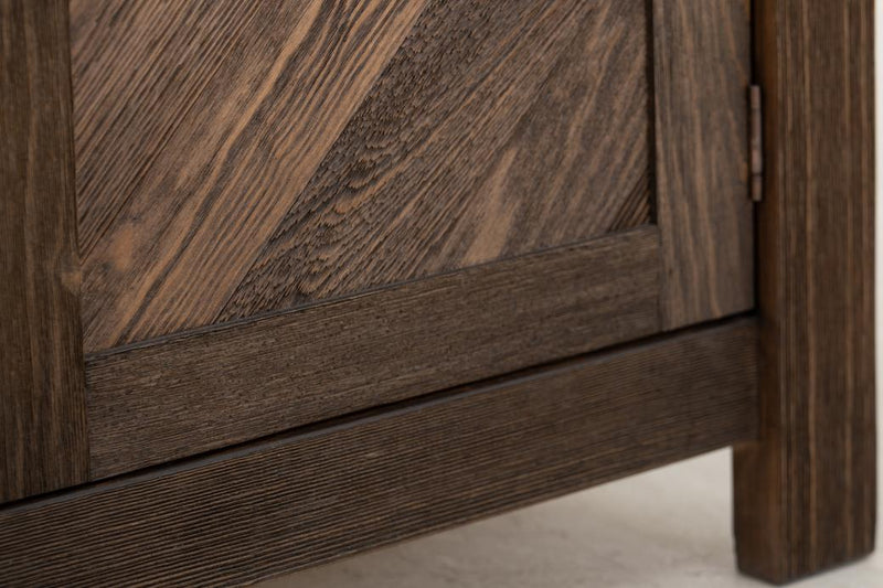 Dutton Fireplace TV Console - Barewood
