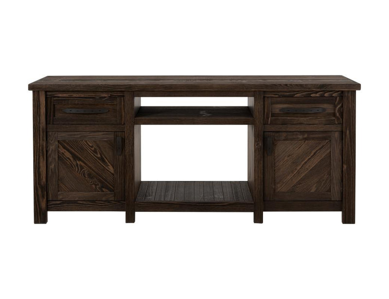 Dutton Fireplace TV Console - Barewood