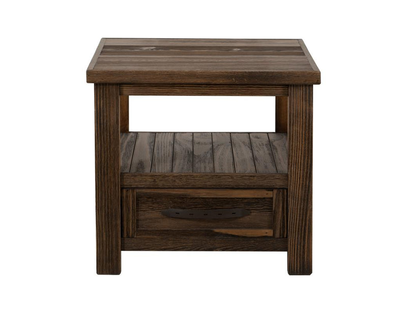 Dutton End Table - Barewood