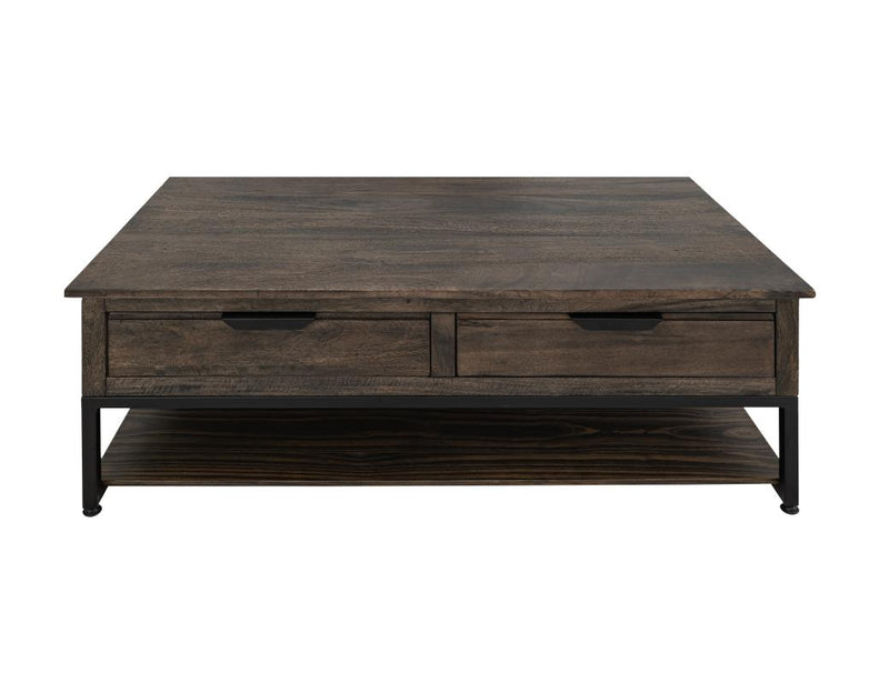 Dark Mita Cocktail Table drawer detail