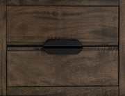 Dark Mita Chairside Table shelf detail