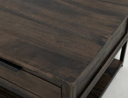 Dark Mita Cocktail Table lower shelf detail