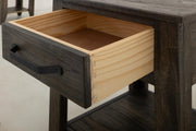 Dark Teak End Table - Barewood