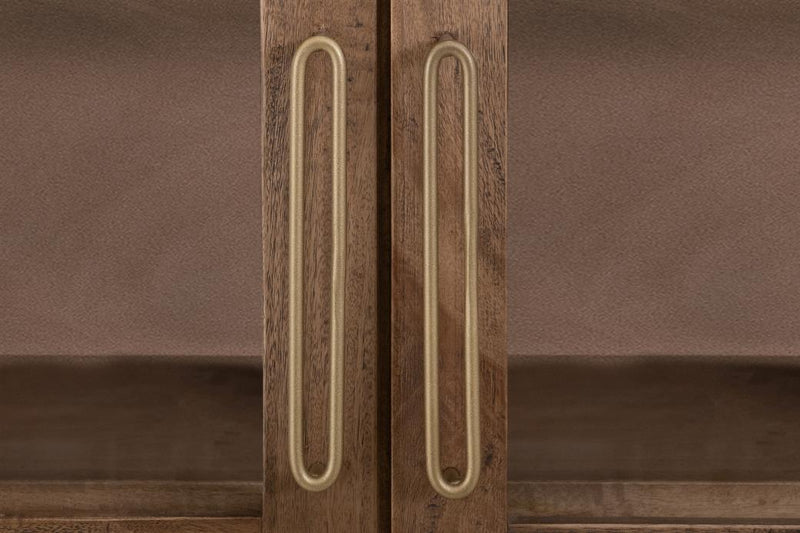 Balam Brown Cabinet styled