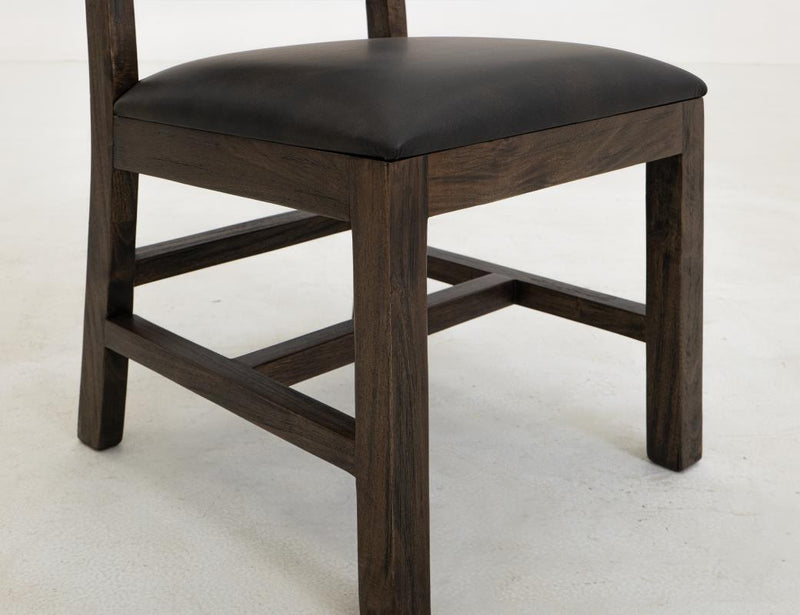 Dark Teak Wooden Chair - Barewood
