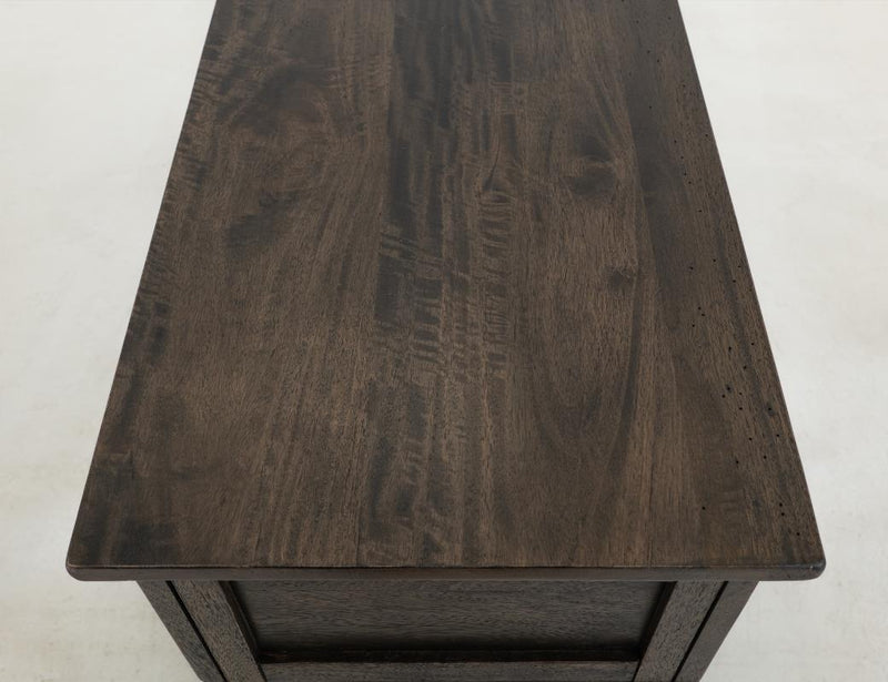 Dark Mita Sofa Table shelf detail