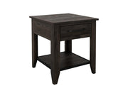 Dark Teak End Table - Barewood