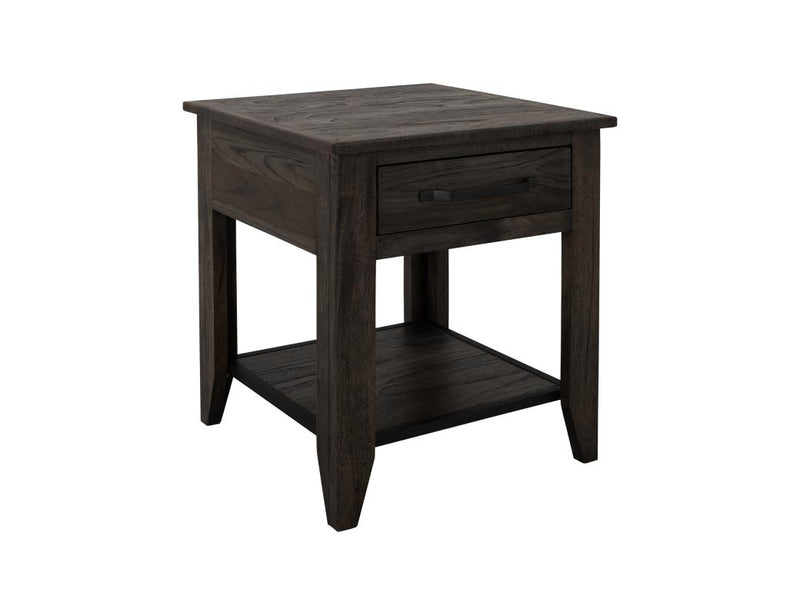 Dark Teak End Table - Barewood