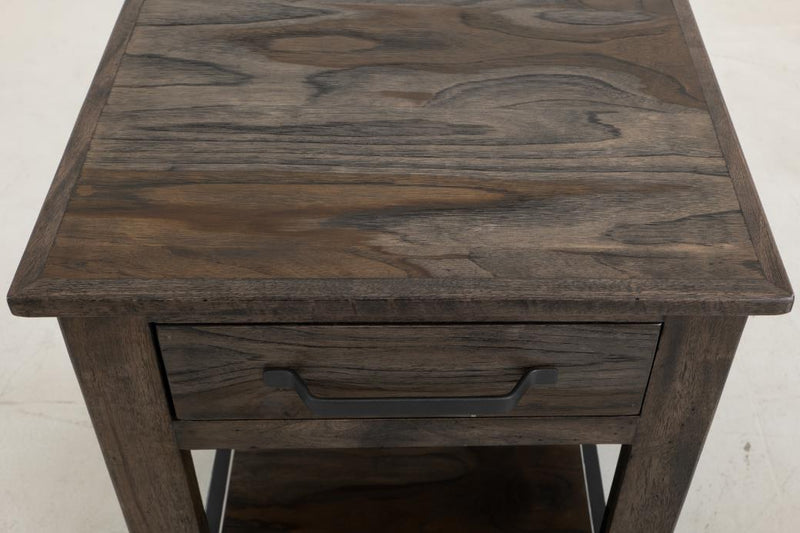Dark Teak End Table - Barewood