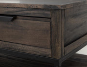 Dark Mita Cocktail Table finish detail