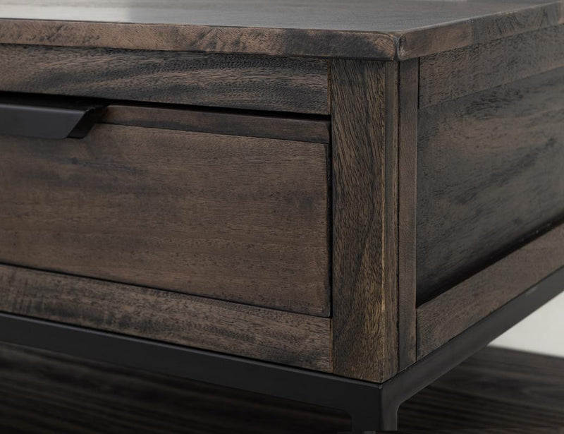 Dark Mita Cocktail Table finish detail