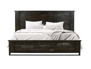 Dark Teak Bed - Barewood