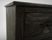 Dark Teak 5 Drawer Chest - Barewood