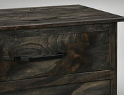 Dark Teak 6 Drawer Dresser - Barewood