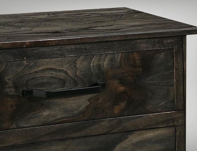 Dark Teak 5 Drawer Chest - Barewood