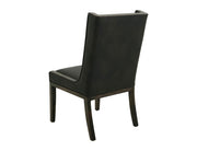 Balam Black Upholstered Dining Chair detail