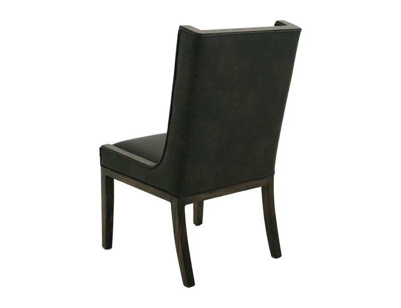 Balam Black Upholstered Dining Chair detail