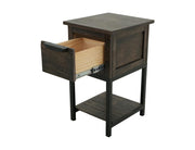 Dark Mita Chairside Table angle view