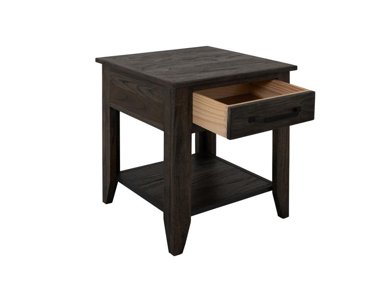 Dark Teak End Table - Barewood