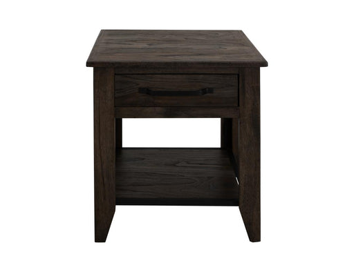 Dark Teak End Table - Barewood