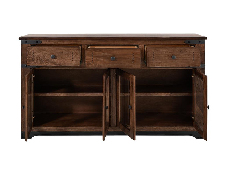 Parota Console drawers