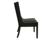 Balam Black Upholstered Dining Chair angle
