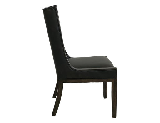 Balam Black Upholstered Dining Chair angle