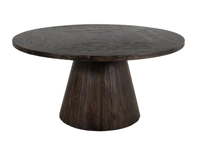 Balam Black round dining table alternate view