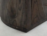 Balam Black Nightstand wood grain detail
