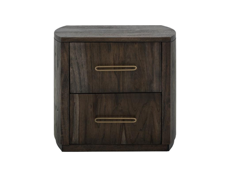 Balam Black Nightstand angled view