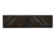 Balam Black Bed headboard, straight-on