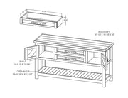 Dutton Sofa Table - Barewood