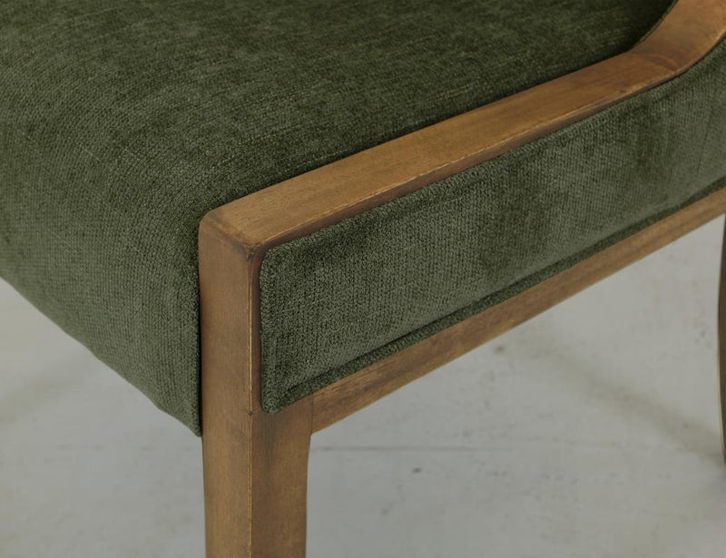 Mezquite Green Tall Back Dining Chair back detail