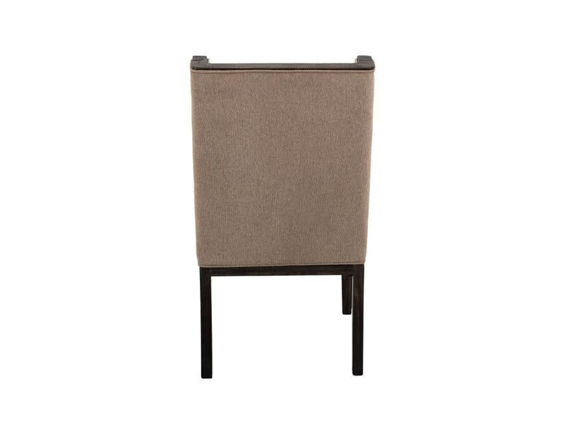 Balam Black High-Back Dining Chair detail