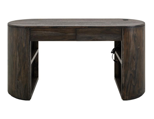 Balam Black Desk angled view