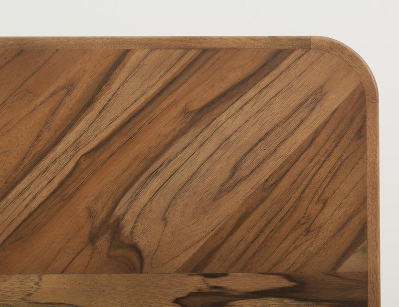 Balam Brown Dining Table styled view